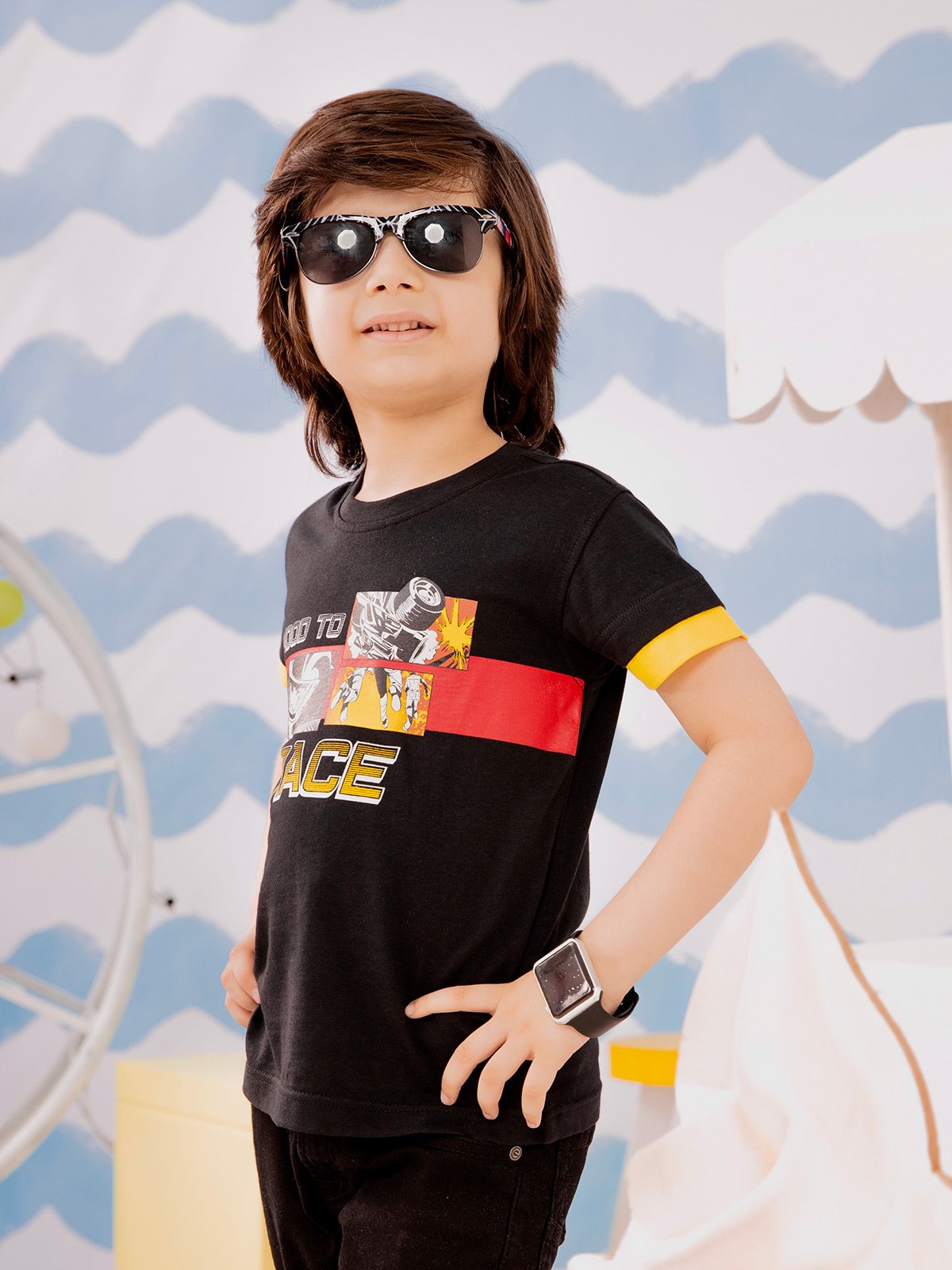 Boy's Black T-Shirt