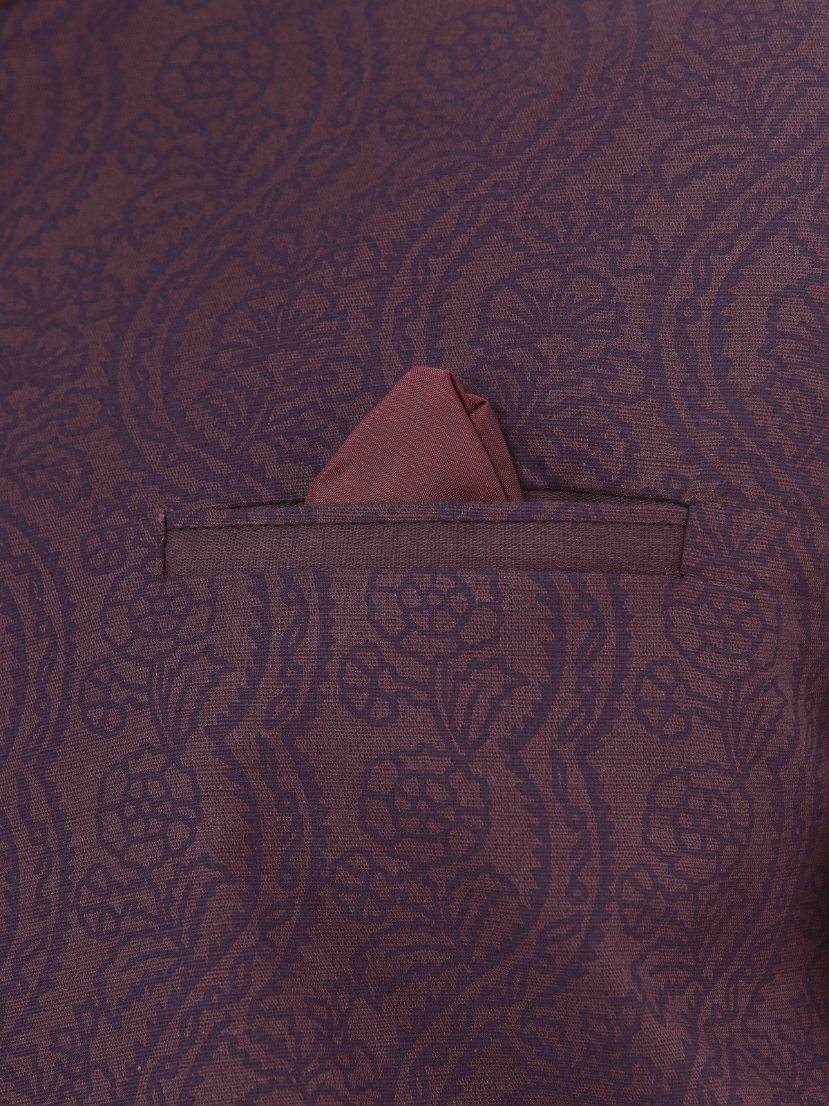 Men's Magenta Waist Coat