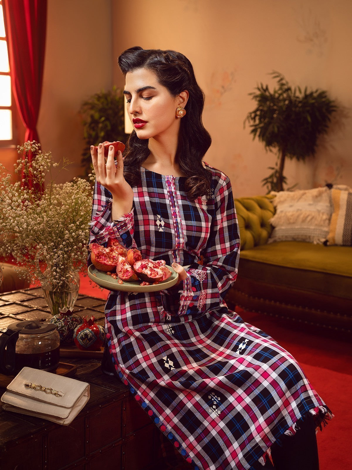 Pret 1Pc Printed Yarn Dyed Shirt