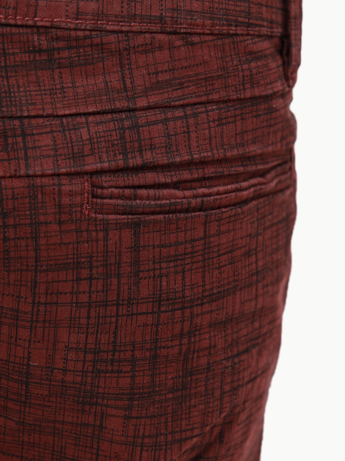 Boy's Dark Maroon Chino Pant