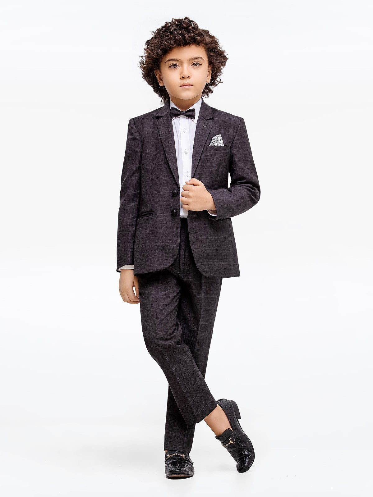Boy's Charcoal Coat Pant