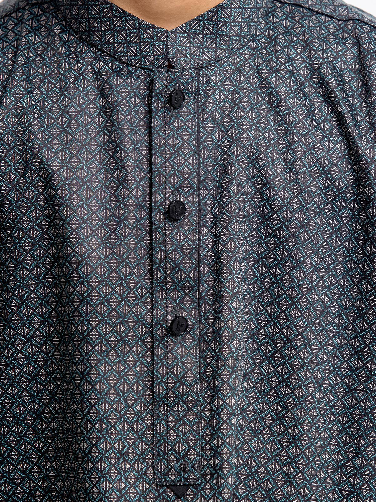 Boy's Dark Teal Kurta