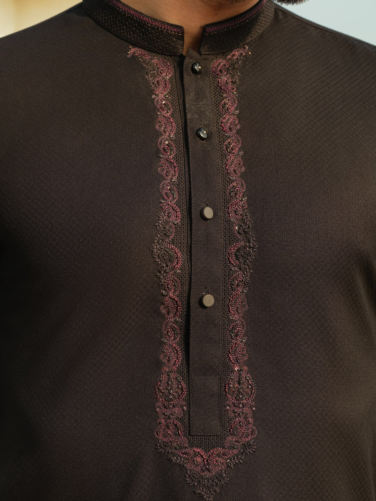 Men's Black Kurta Ceremonial