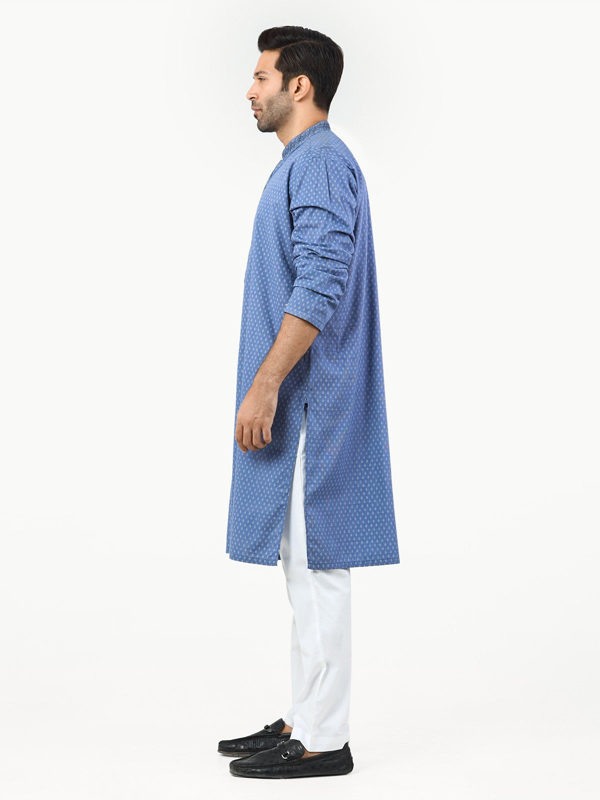 Men's Mid Blue Kurta