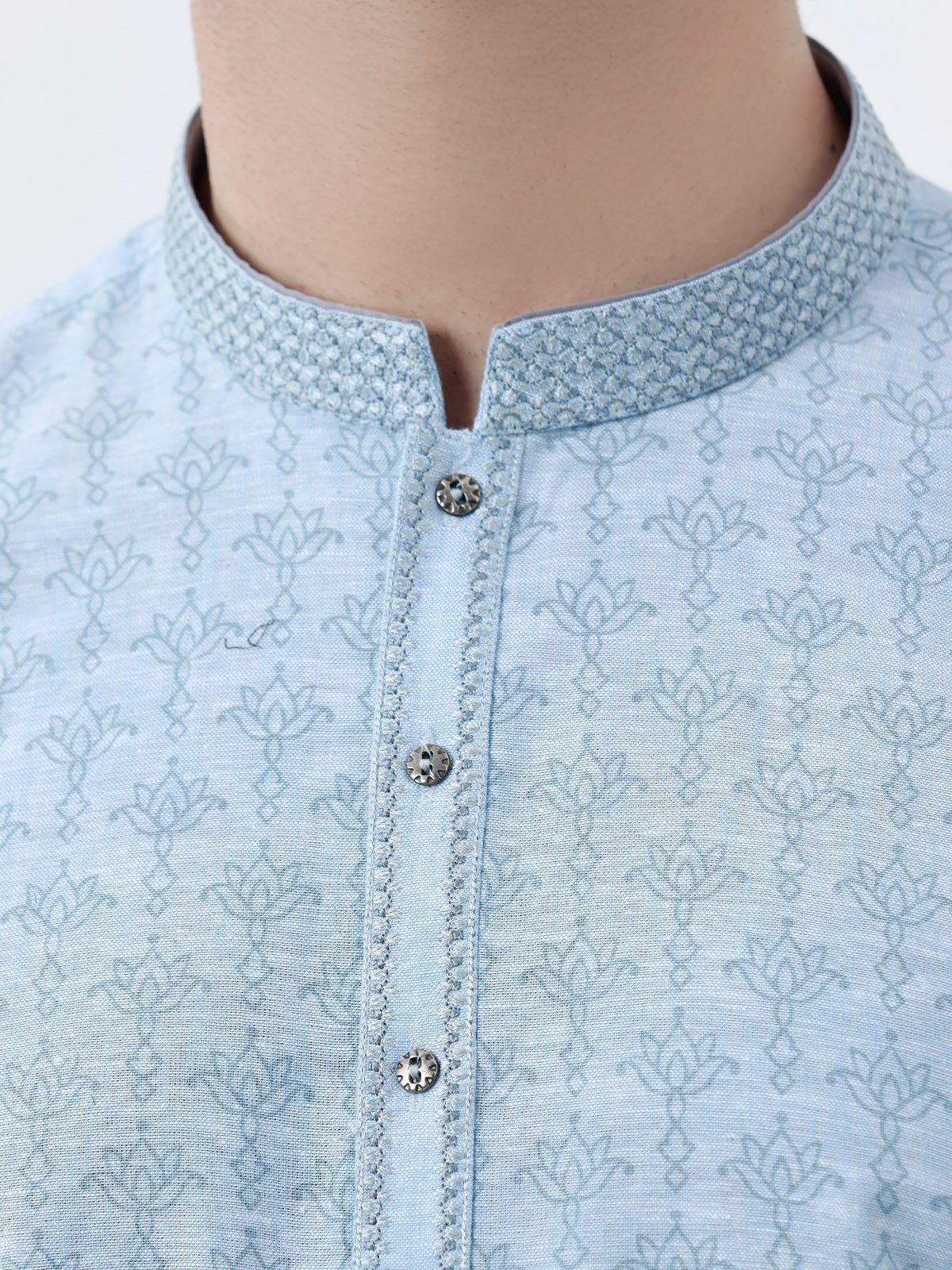 Men's Light Blue Kurta