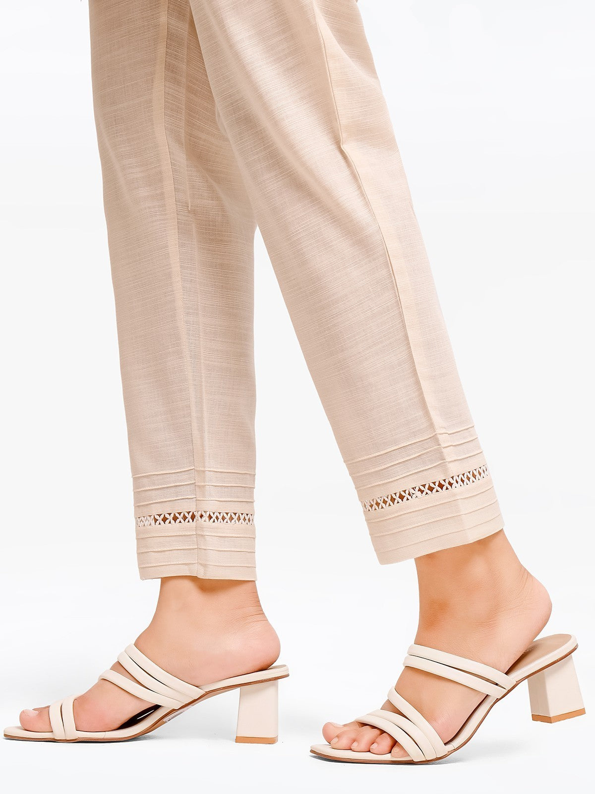 Women's Cream Trouser