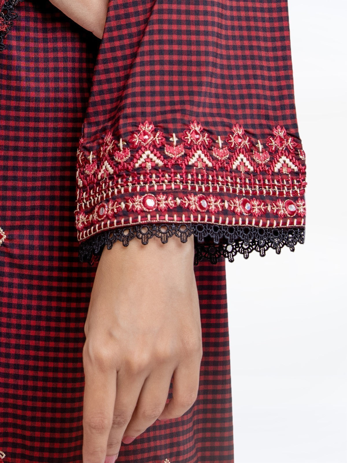 Pret 1Pc Embroidered Viscose Shirt