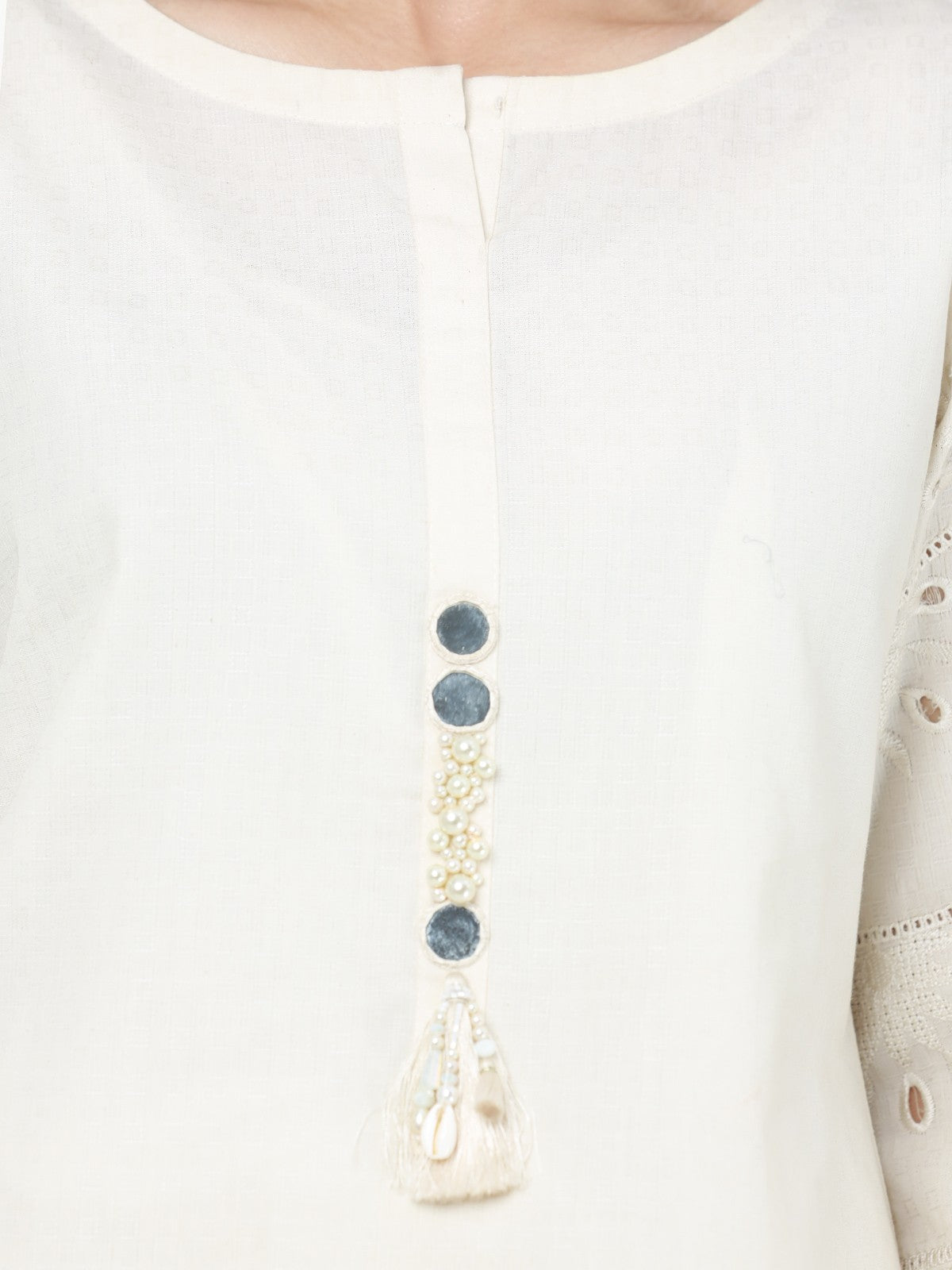 Pret 1Pc Embroidered Dobby Shirt