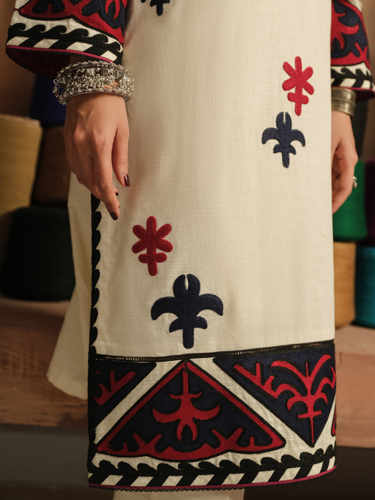 Pret 2Pc Embroidered Khaddar Shirt Trouser