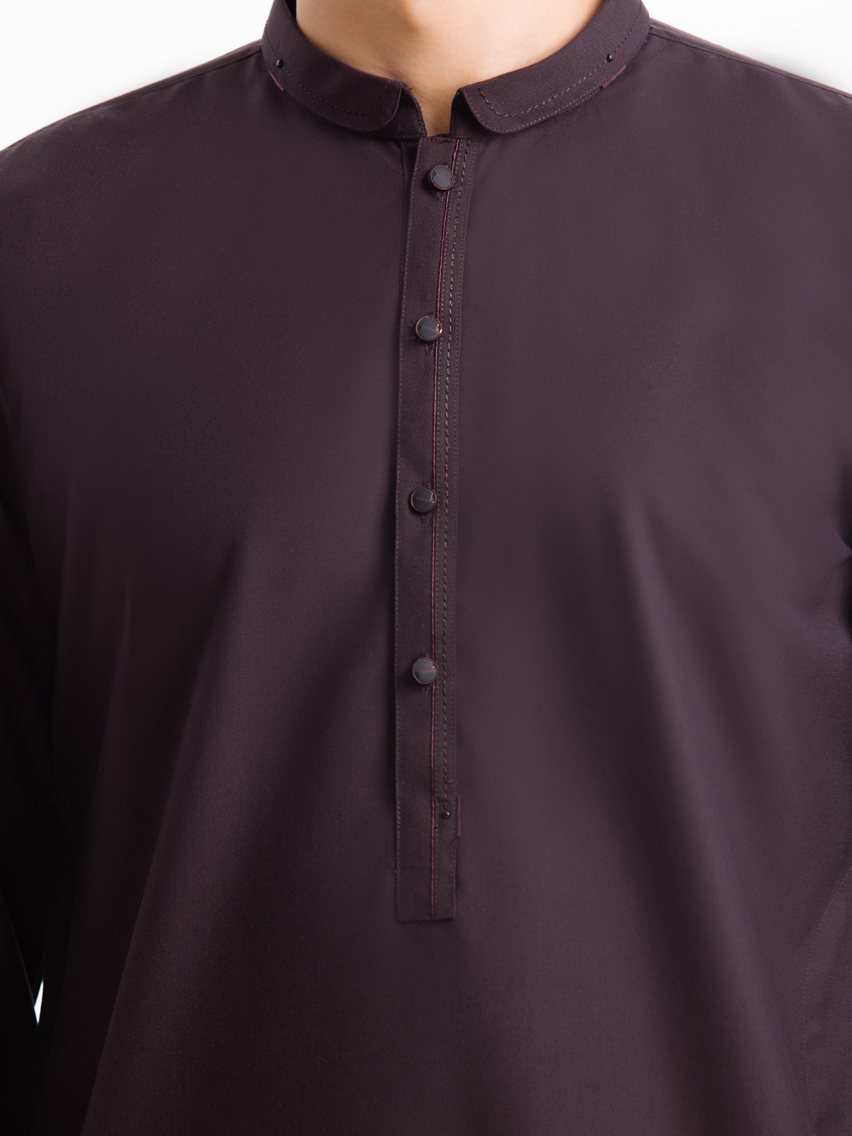 Men's Burgundy Kurta Pajama