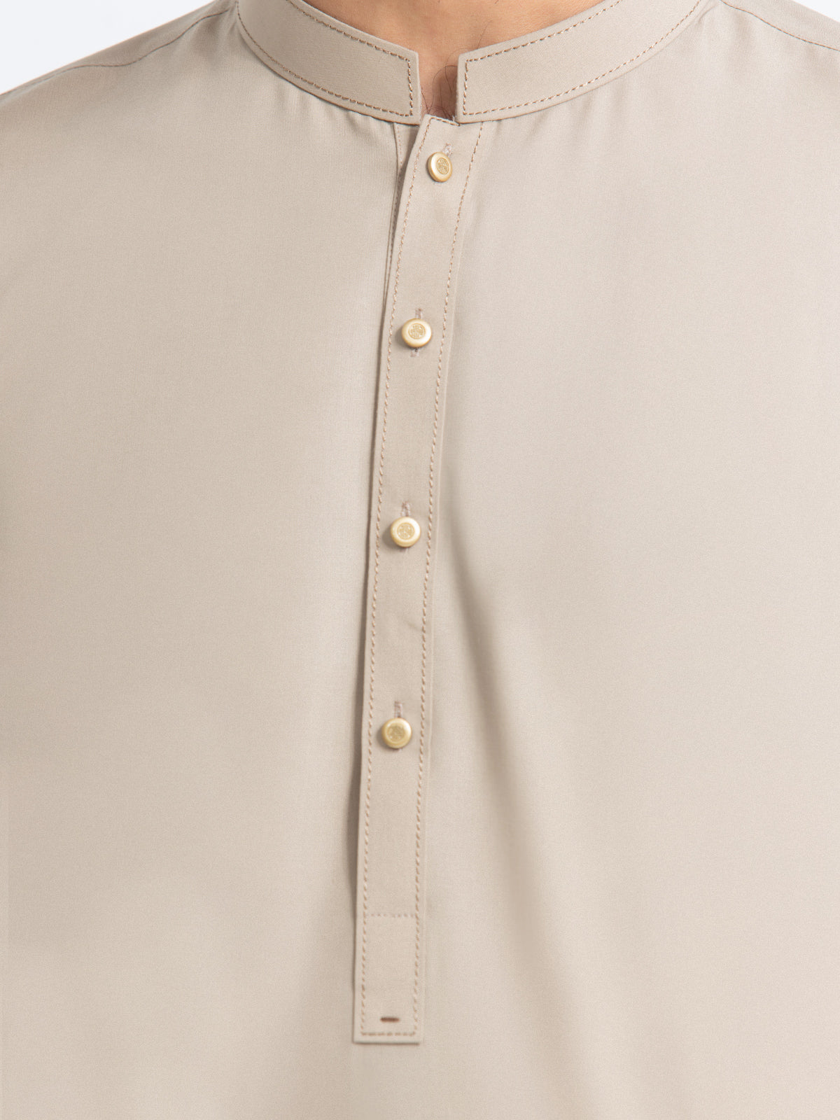 Men's Beige Kurta Shalwar