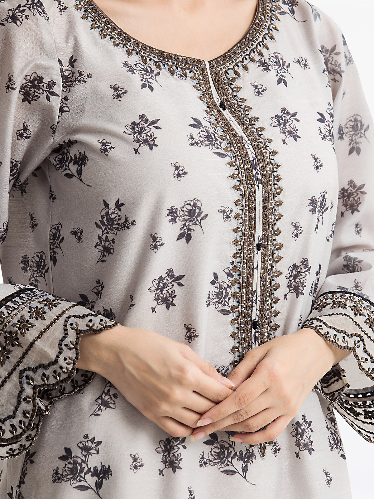 Pret 3Pc Embroidered Lawn Suit