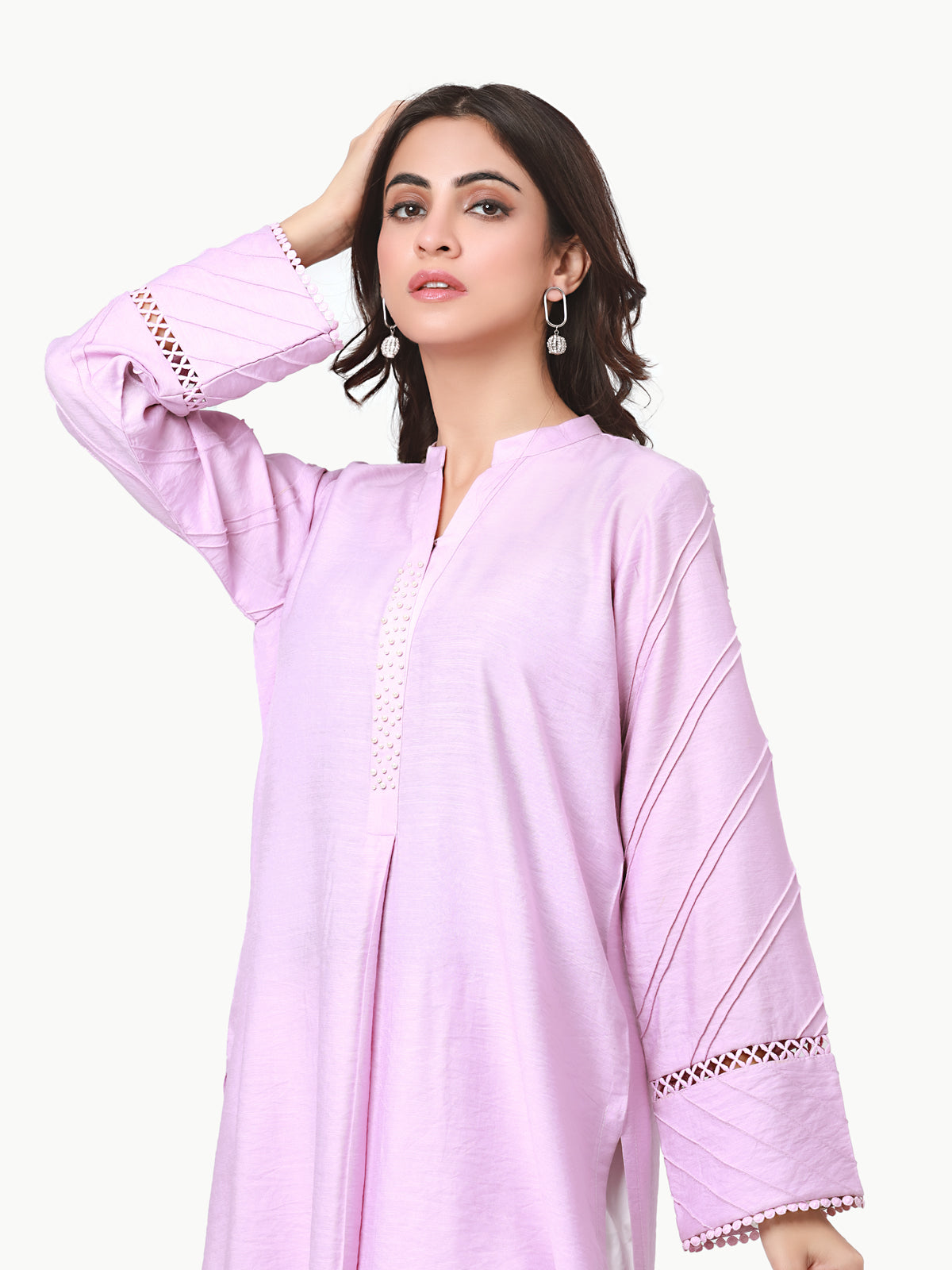 Pret 1Pc Solid Poly Silk Shirt