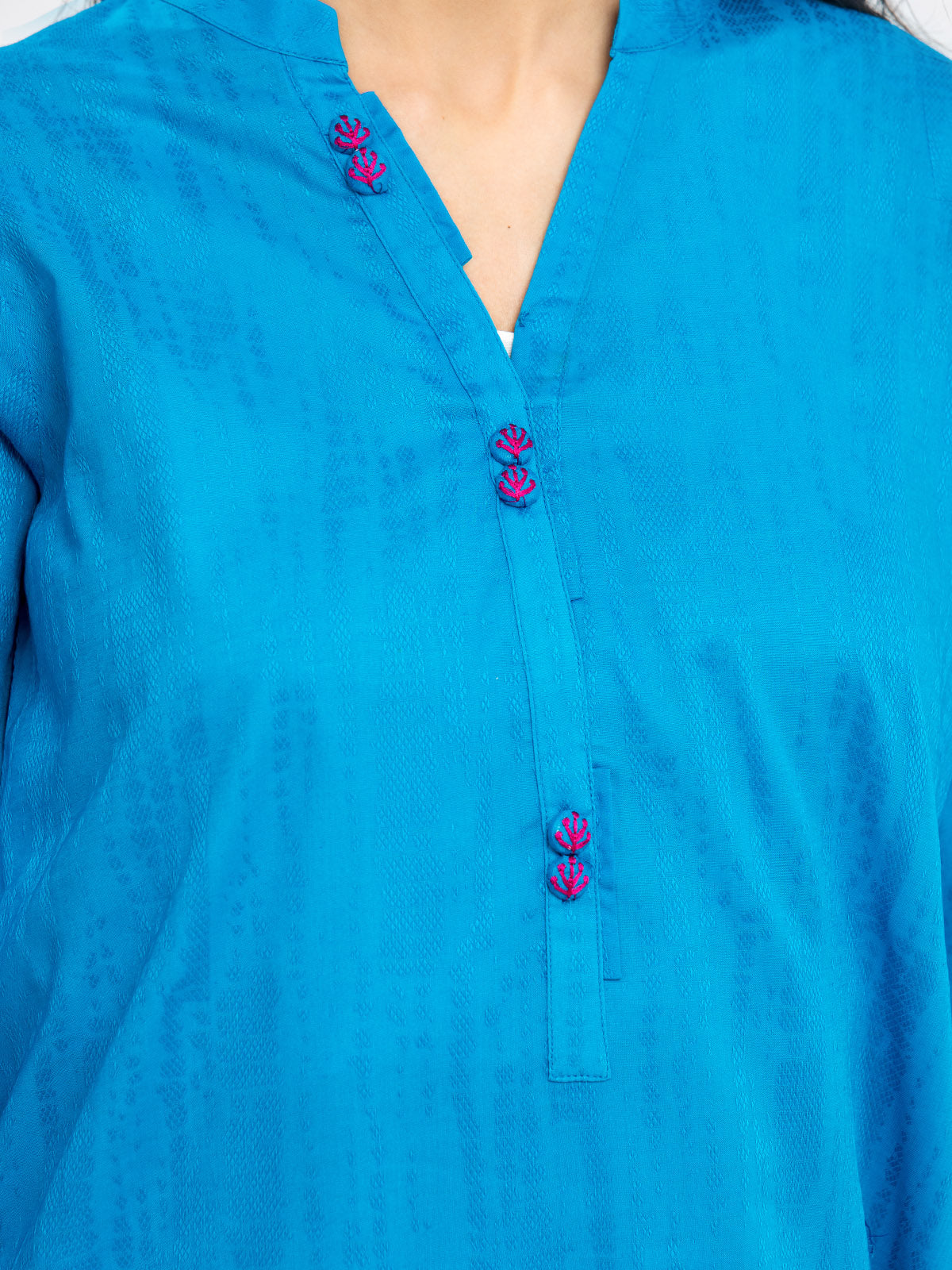 Pret 2Pc Solid Dobby Shirt Trouser