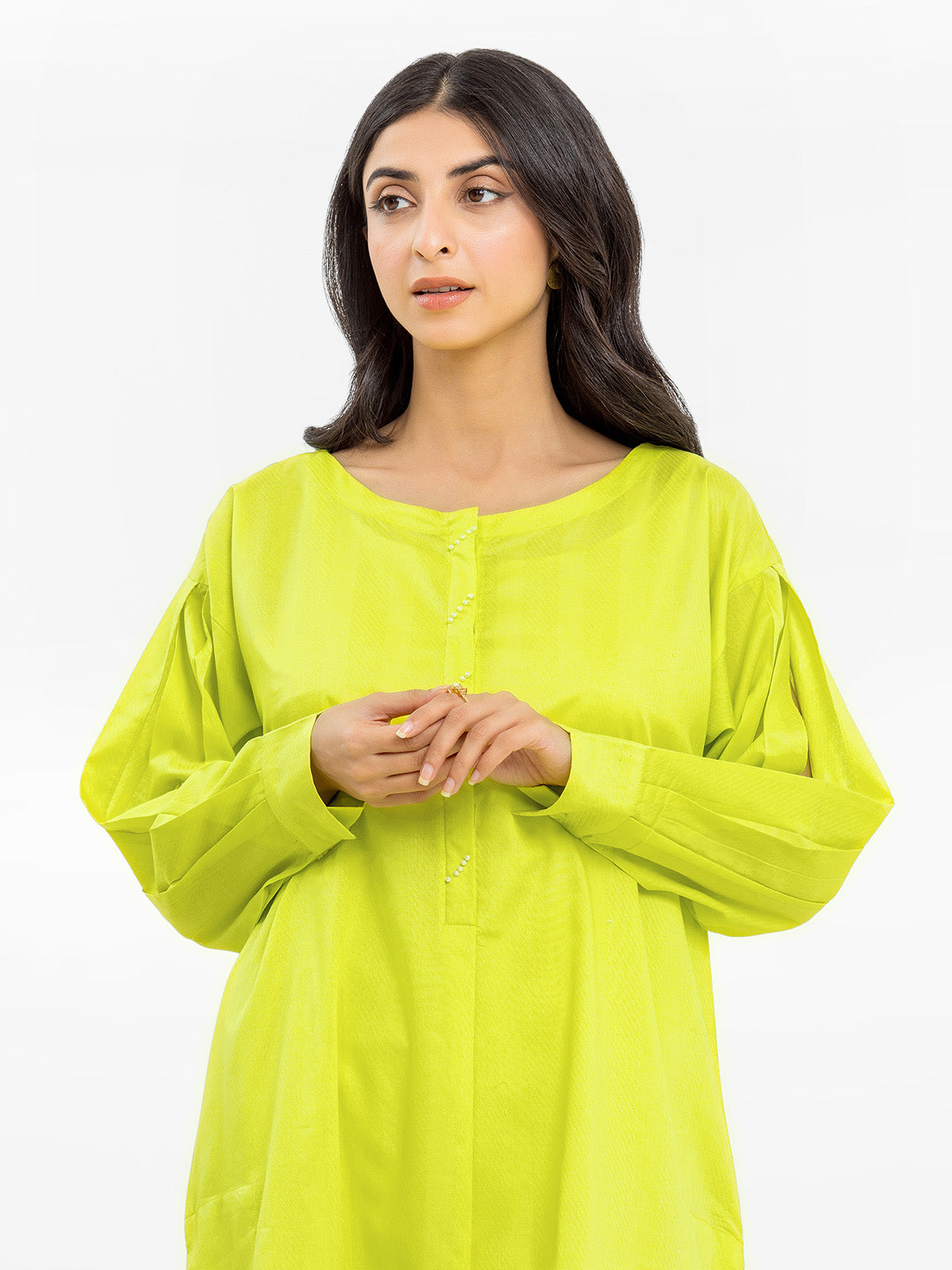 Pret 2Pc Solid Dobby Shirt Trouser