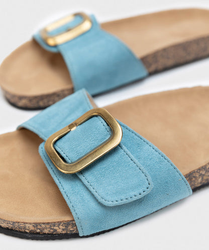 Comfort Slides with Buckle Detail