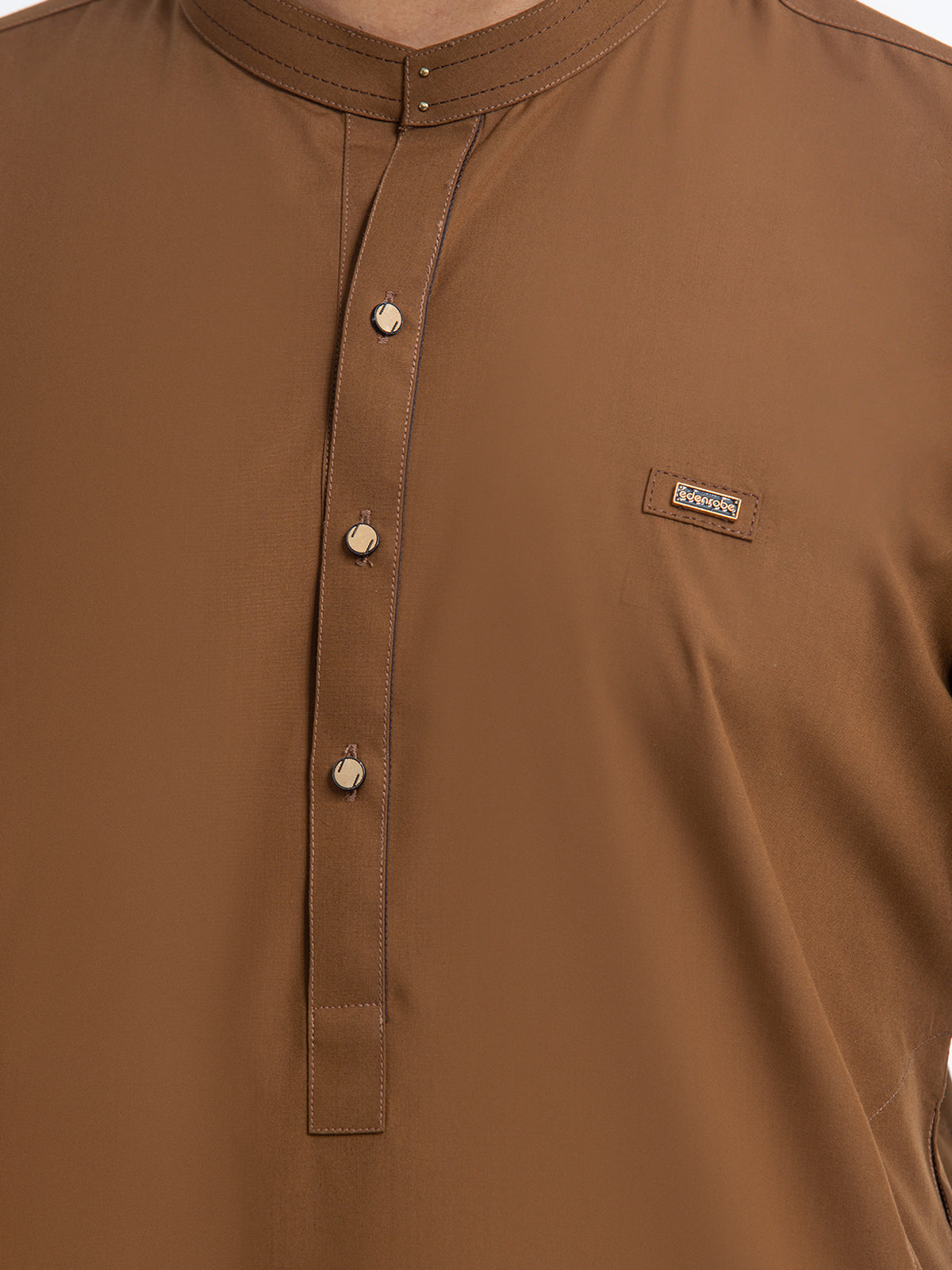 Men's Camel Brown Kurta Shalwar