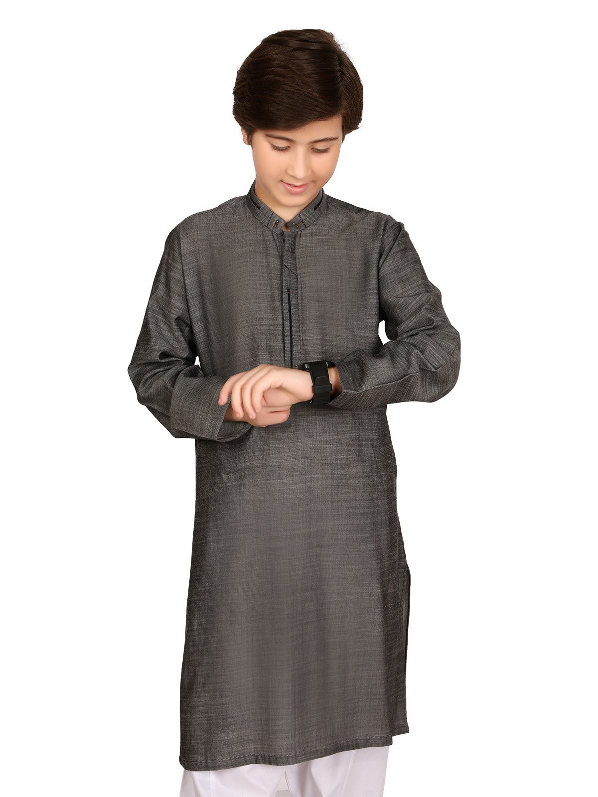 Boy's Grey Kurta