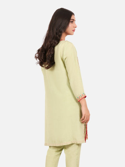 Pret 1Pc Embroidered Chanderi Shirt