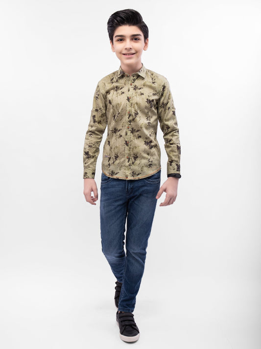 Boy's Sage Green Shirt