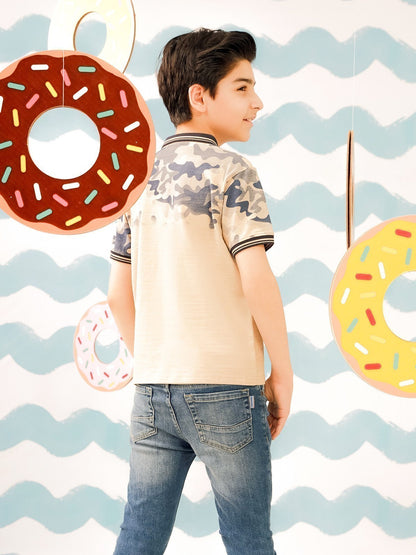 Boy's Beige T-Shirt