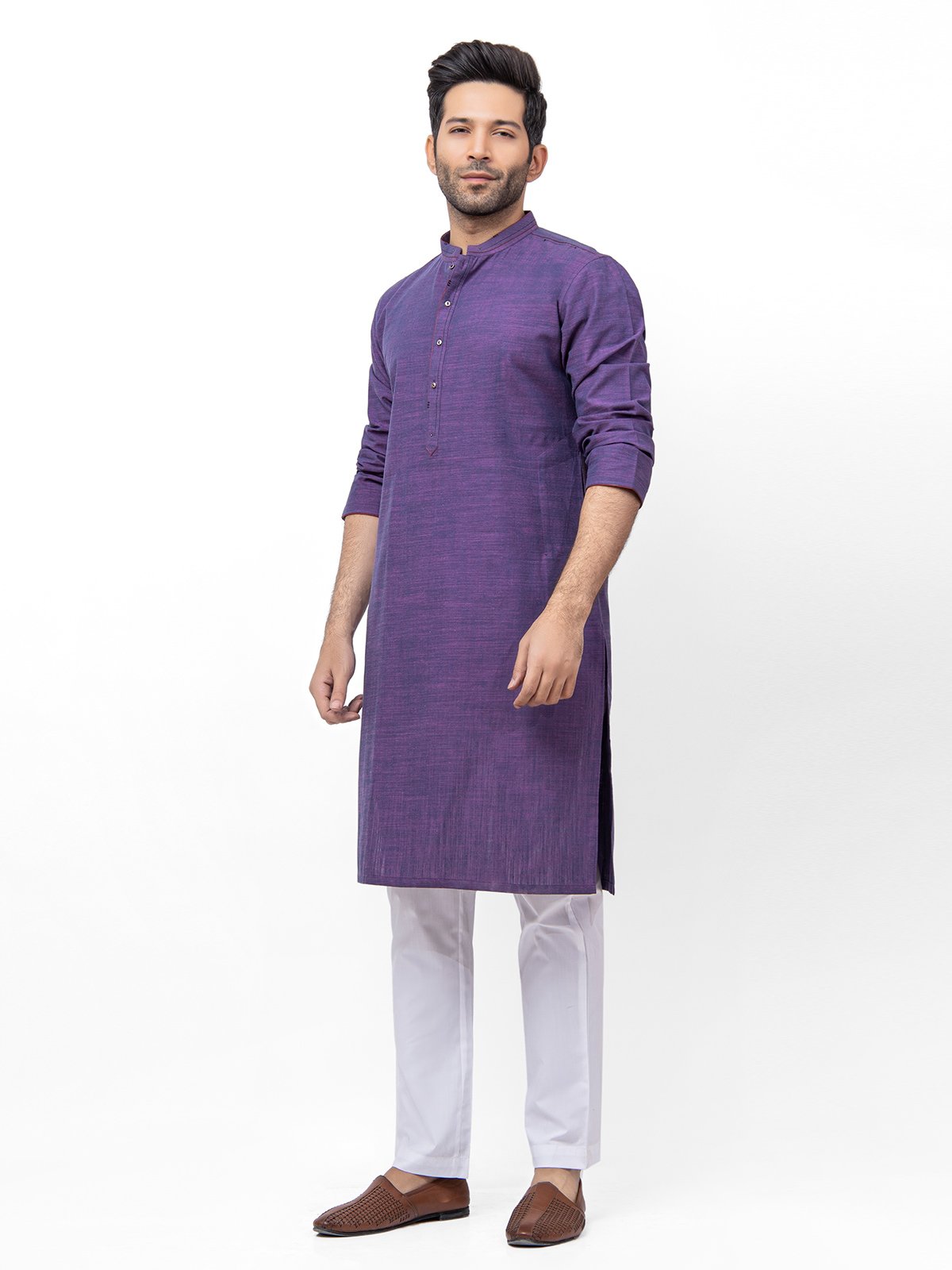 Men's Purple Kurta