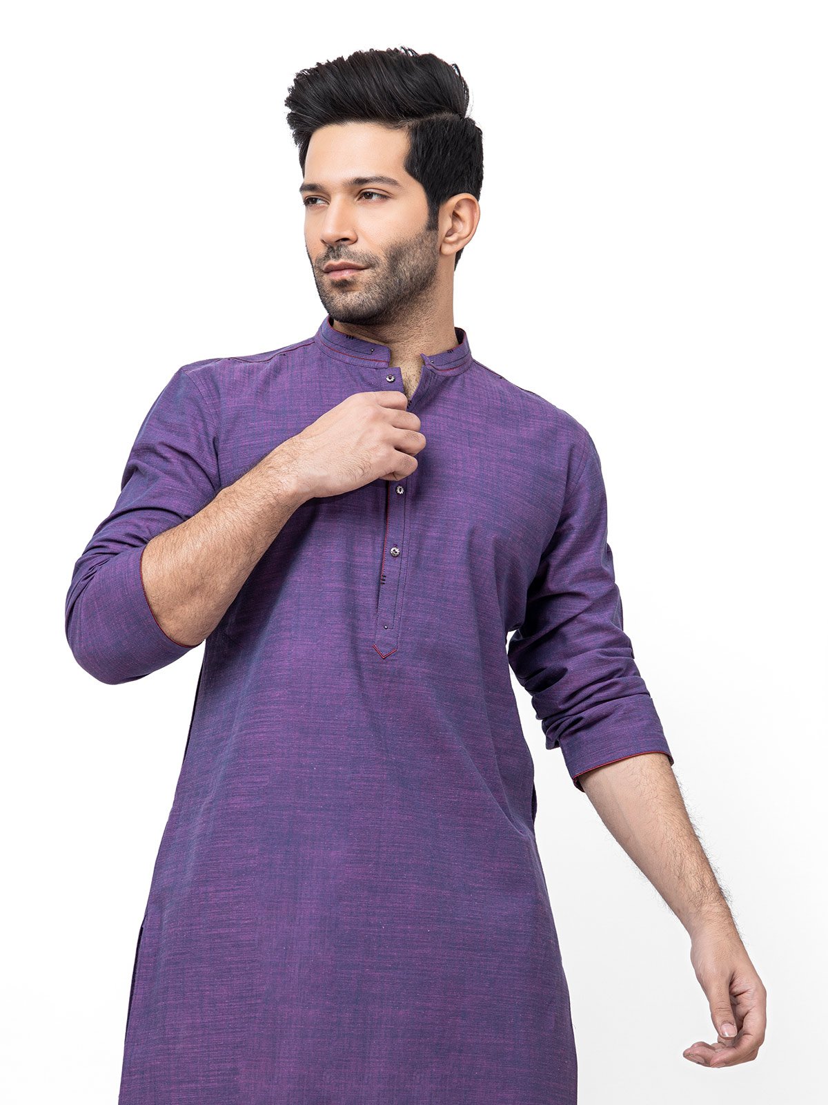 Men's Purple Kurta