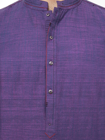 Men's Purple Kurta