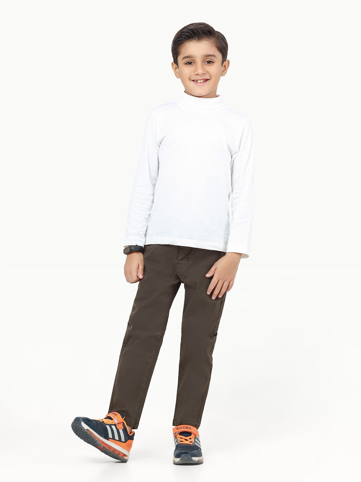 Boy's Dark Moss Chino Pant