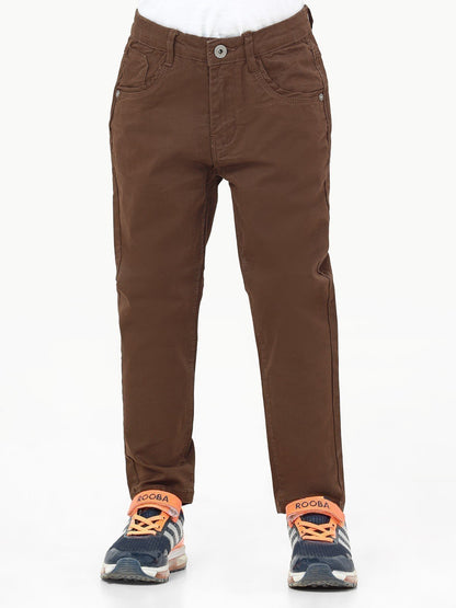 Boy's Brown Chino Pant