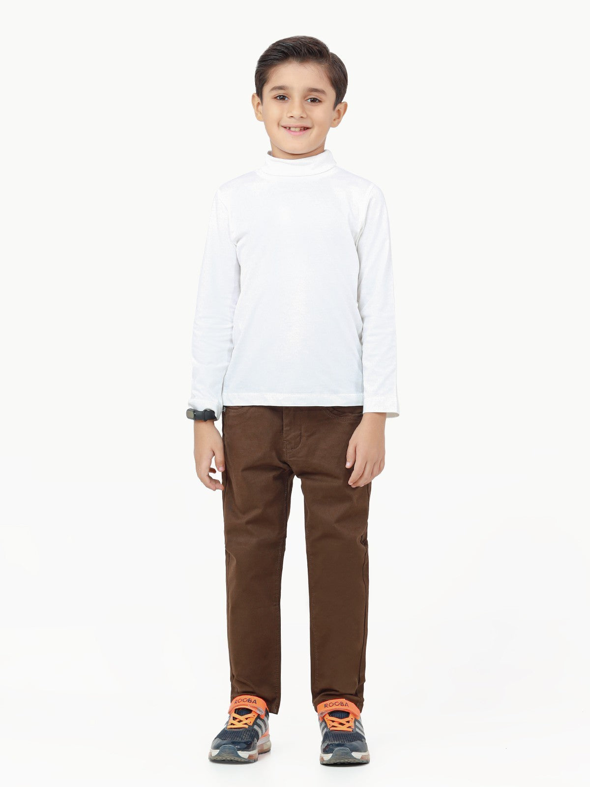 Boy's Brown Chino Pant