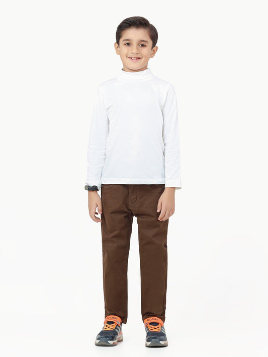 Boy's Brown Chino Pant