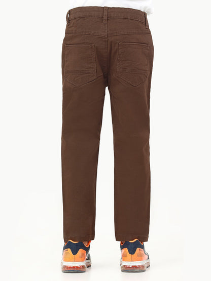 Boy's Brown Chino Pant