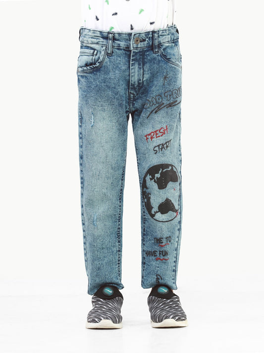 Boy's Blue Denim Pant