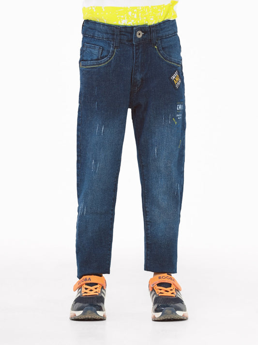 Boy's Denim Blue Denim Pant