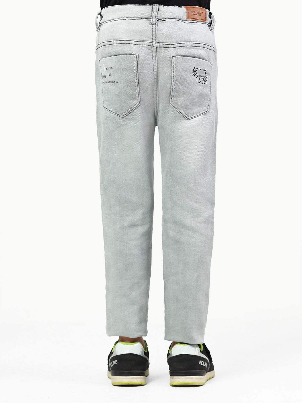 Boy's Heather Grey Denim Pant