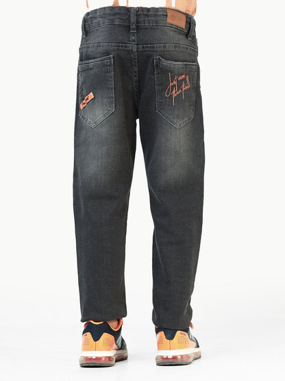 Boy's Grey Denim Pant