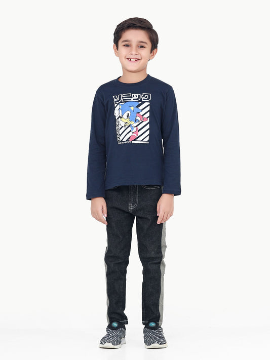 Boy's Charcoal Denim Pant