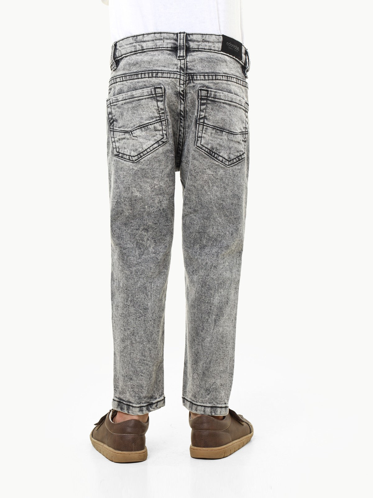 Boy's Grey Denim Pant