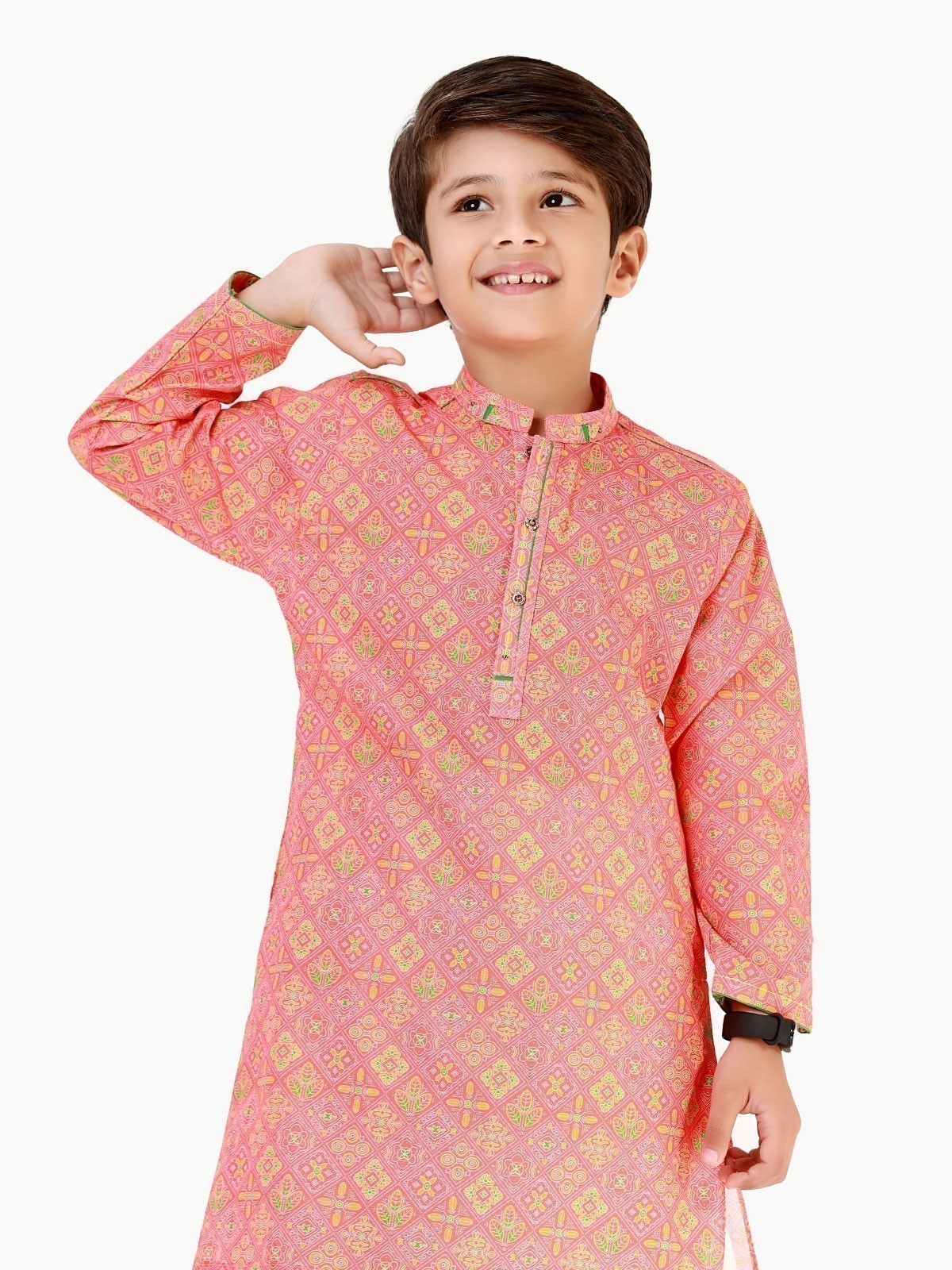 Boy's Dark Peach Kurta