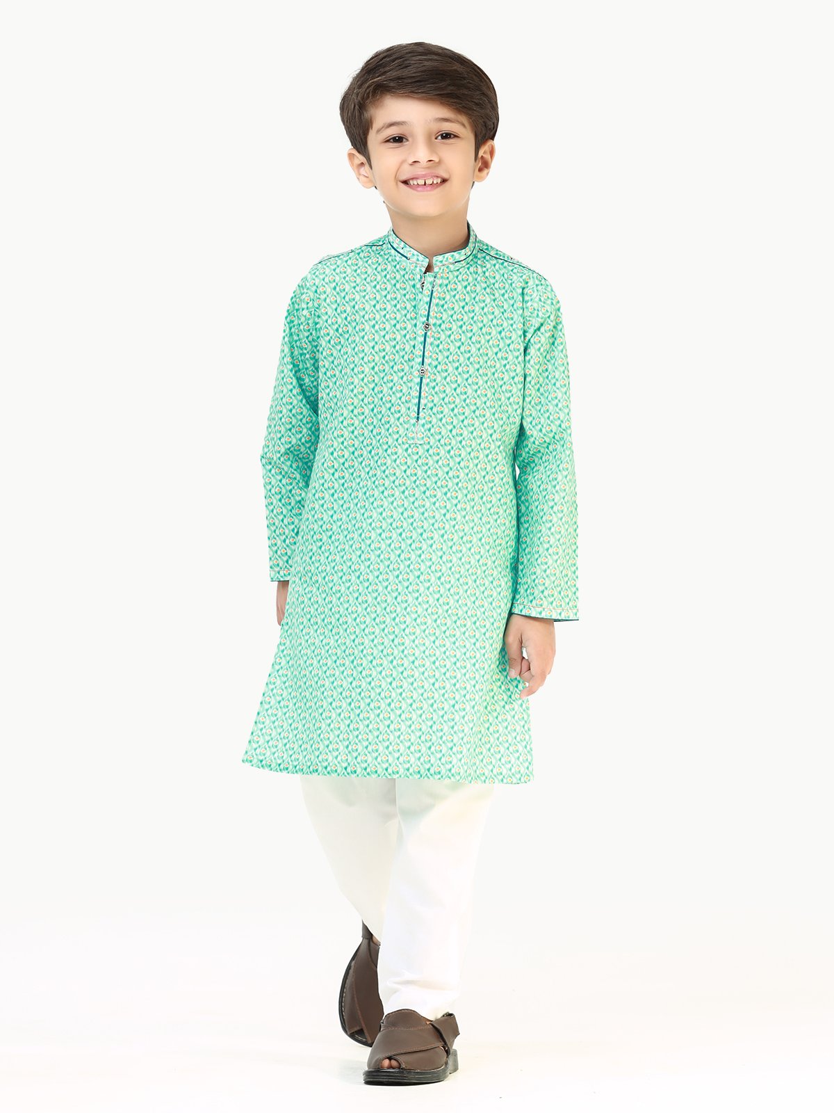 Boy's Aqua Kurta