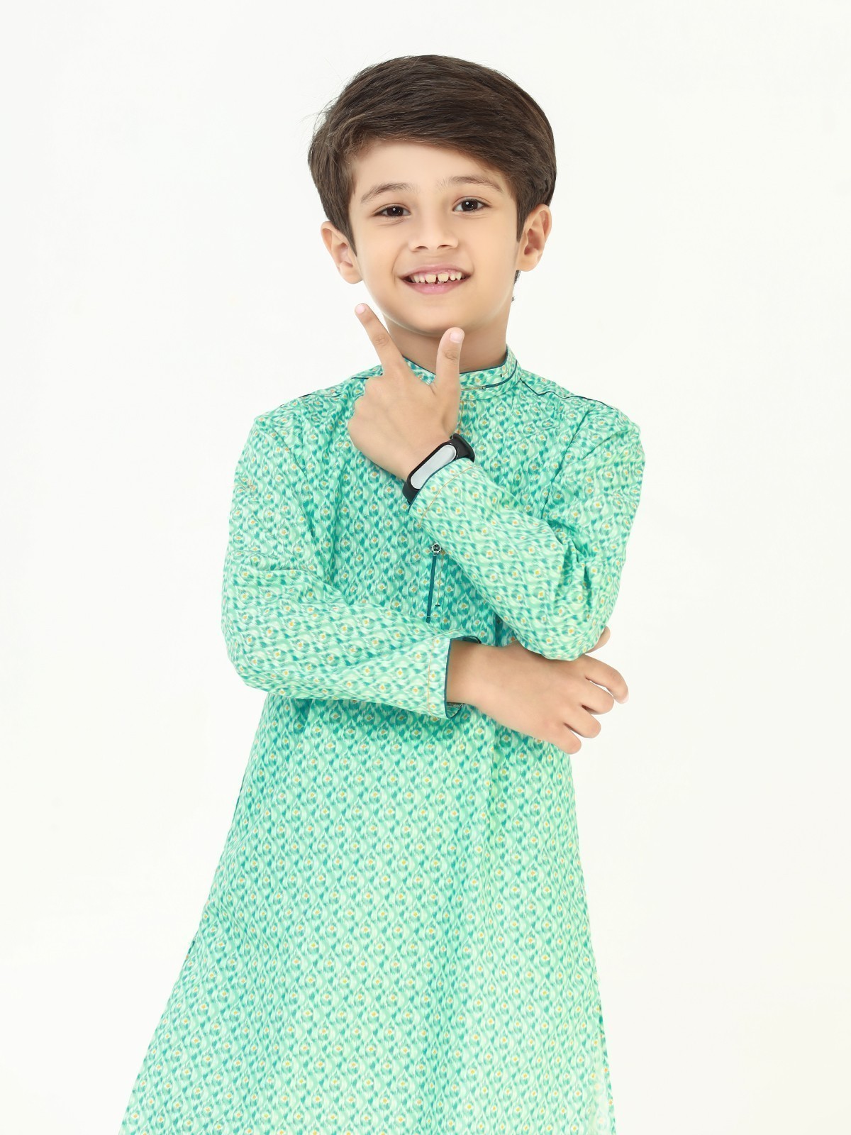 Boy's Aqua Kurta