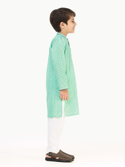 Boy's Aqua Kurta