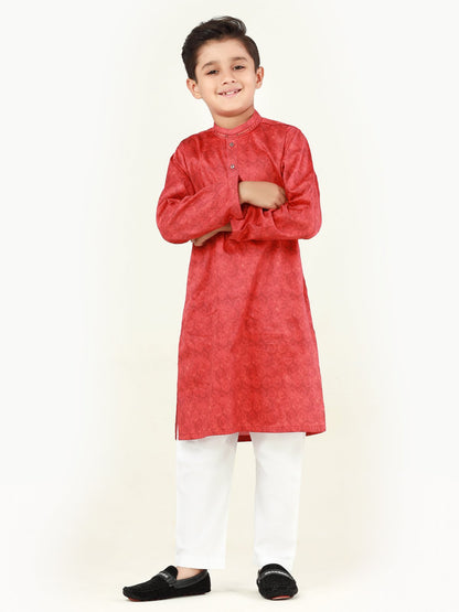 Boy's Coral Kurta