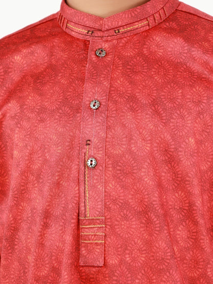 Boy's Coral Kurta