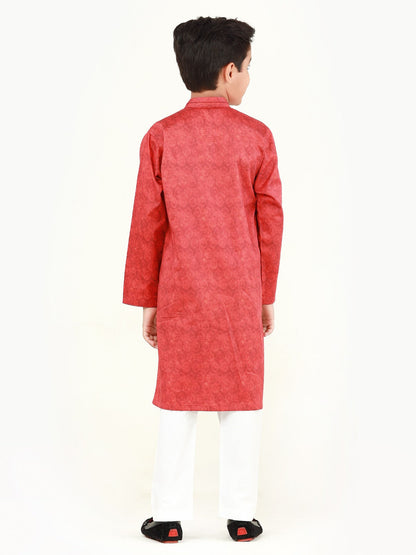 Boy's Coral Kurta