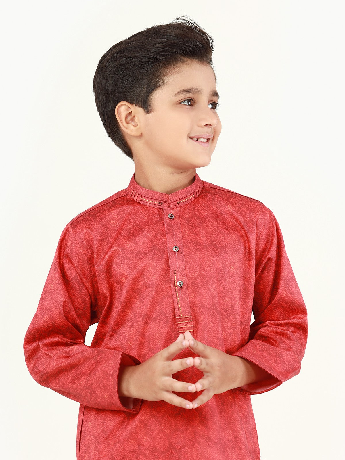 Boy's Coral Kurta