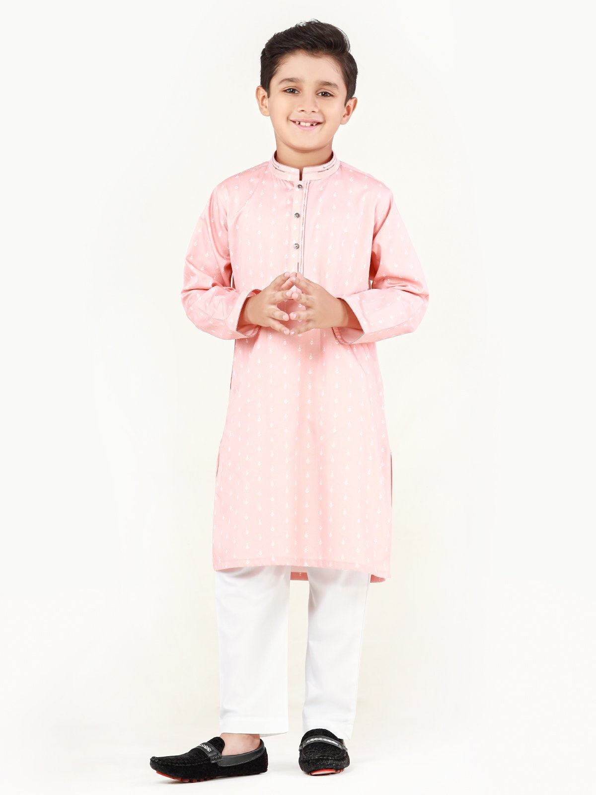 Boy's Peach Kurta