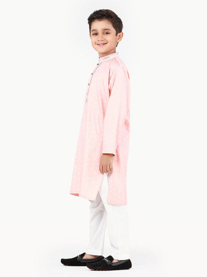 Boy's Peach Kurta