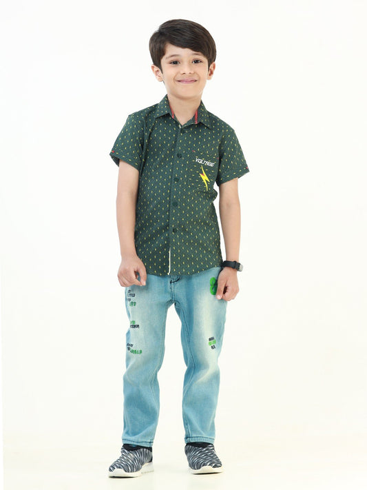 Boy's Green Shirt